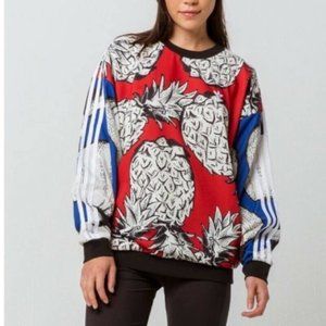 Adidas X Farm Pineapple Boyfriend Sweatshirt XS